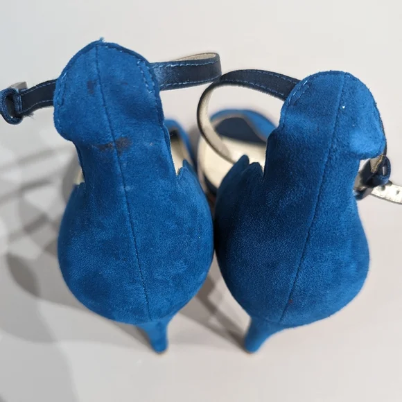 Karen Millen scalloped sandals - teal - size 37 - Picture 10 of 10